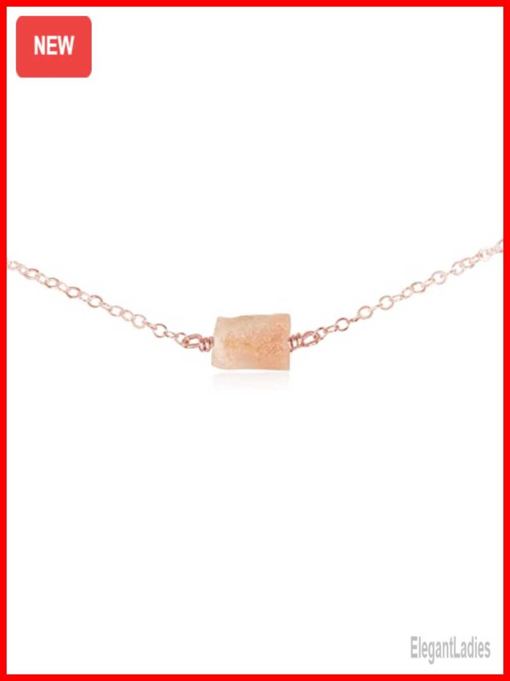 Raw Peruvian Opal Nugget Choker Necklace 14k Rose Gold Fill Wire Wrapped